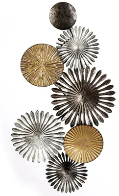 Produktbild von Casablanca by Gilde Relief Wandrelief Rustic mit runden Objekten H. 45 cm,74864