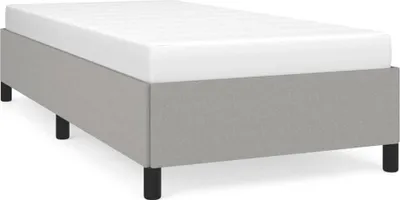 Obrázek produktu pro vidaXL Rám postele bez matrace světle šedý 90x200 cm látka