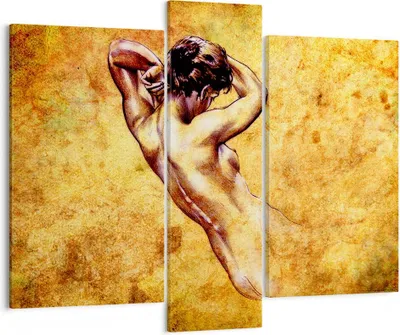 Produktbild von Bild auf Leinwand - Leinwandbild - Weibliches Modell Körper posiert - 95x80cm - Wand Bild - Wanddeko - Leinwanddruck - Bilder - Kunstdruck - Wanddekoration - Leinwand bilder - Wandkunst - CB95x80-0520