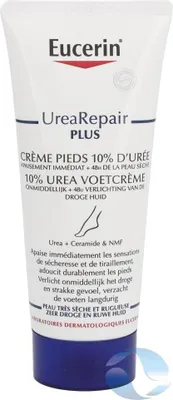 Produktbild von Eucerin UreaRepair Plus Fußcreme 10% Urea, 100ml - Intensive Feuchtigkeitsversorgung für trockene Füße