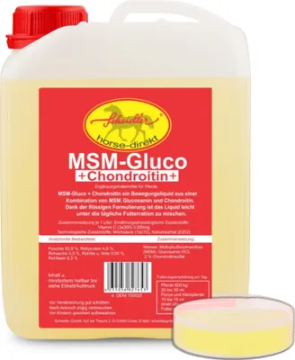 Produktbild von MSM&Glucosamin -Liquid-, Bewegungs- Liquid für Pferde- 2500ml mit MSM und Glucosaminen, flüssig - Für den Erhalt der Beweglichkeit