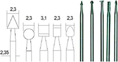 Immagine prodotto di Punta Proxxon 28710 Punta per fresatura 5 pz