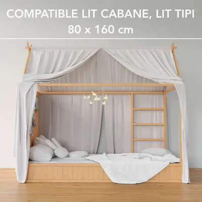 Produktbild von Hoeslaken 80 x 160 cm, 100% Baumwolle, 2 Stück, für das Bett