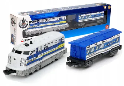 Obrázek produktu pro Elektrická železniční souprava Loco Toys pro děti, včetně vagónu