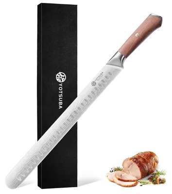 Produktbild von Schinkenmesser 30 cm mit ergonomischem G10-Griff | Profi Küchenmesser für Fleisch, Tranchiermesser, Brisket Messer