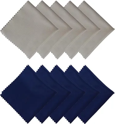 Productafbeelding van 10 Stuks Microvezeldoeken voor Brillen en Schermen - 18 cm x 15 cm
