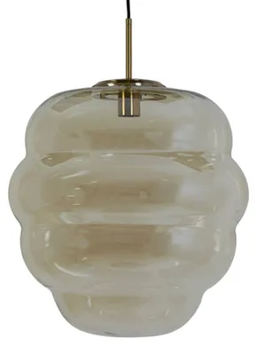 Image de Suspension - or - MISTY - verre - Ø 45cm - E27 - 2961383 - Light & Living