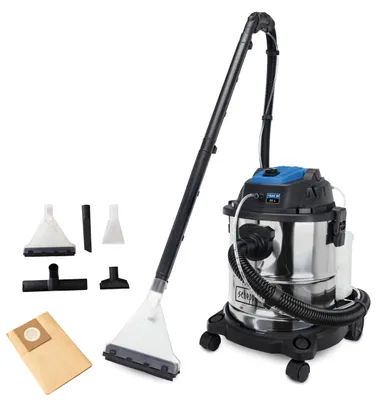 Immagine prodotto di SCHEPPACH SprayVac20 Water and Dust Extractor Injector Vacuum Cleaner - 1600W - Stainless Steel Tank - Gray - 5 in 1