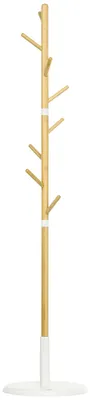 Image de Porte-manteau autoportant - Support pour vêtements et chapeaux T1003-01-08098 - 8 niveaux - Bois - Pour vêtements et chapeaux - Idéal pour les entrées et les couloirs