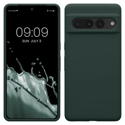 Produktbild von kwmobile Handyhülle für Google Pixel 7 Pro Hülle, für Pixel 7 Pro Case - Hülle Silikon - kabelloses Laden - Moosgrün