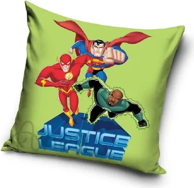 Produktbild von Justice League - Kopfkissenbezug grün 40x40cm