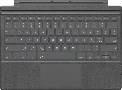 Produktbild von Bluetooth-Tastatur für Surface Pro 3–7 MoKo spanisch QWERTY grau