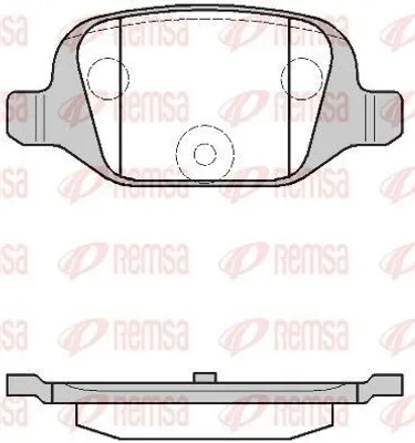 Produktbild von REMSA Bremsbeläge Satz Hinten Bremsklötze für FIAT PANDA (169) 0727.00