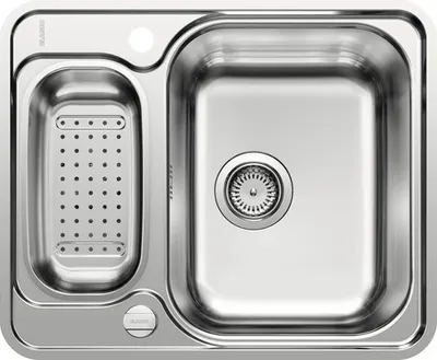 Produktbild von BLANCO LANTOS 6-IF, Aufsatzwanne, Rechteckig, Edelstahl, Edelstahl, 2 Becken, Rechteckig
