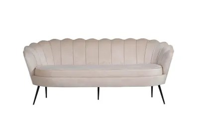 Produktbild von Nice Sofa 3 Personen velour beige.
