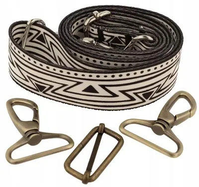 Produktbild von ZEPNIJ ZygZag Taschenriemen 40mm Antikgold