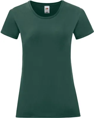 Image de Fruit of the Loom - T-shirt "Iconic" pour femme BC4799 (2XL) (Vert sapin)