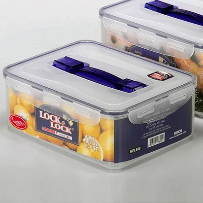 Produktbild von Frischhaltedose Lock & Lock, rechteckig mit Tragegriff, 4,8 Liter