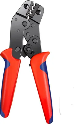 Obrázok produktu pre Krimpovacie kliešte Tavien na konektory - Elektrické krimpovacie kliešte 0,1-5 mm² / 22-16 AWG - S 300 mosadznými káblovými koncovkami