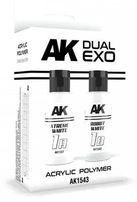 Produktbild von AK Interactive AK1543 - Xtreme White & Robot White Dual Exo 2x60ml - Neu