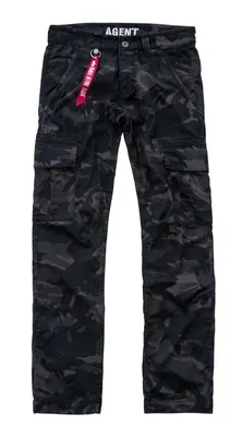 Produktbild von Alpha Industries Agent Camouflage Herren Hose 178201 black camo 31
