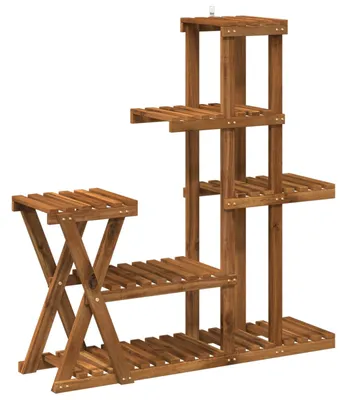 Immagine prodotto di vidaXL Porta piante in legno massello di acacia, naturale, 95 x 25 x 101,5 cm