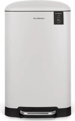 Image de Les Collectors no 828 Poubelle, Blanc, 40 litres, Poubelle à pédale, Poubelle à pédale