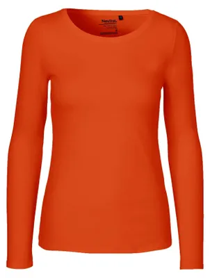 Image de Neutre - T-shirt à manches longues pour femmes LT2916 (M) (orange)