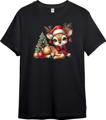 Produktbild von PAULGOS Kinder T-Shirt, Rentier mit Tannenbaum