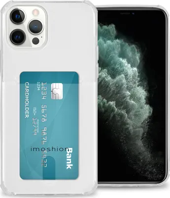 Produktbild von imoshion Soft Case Back Cover mit Kartenfach iPhone 12 Pro Max - Transparent
