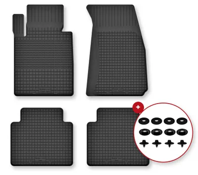 Imagen del producto de Alfombrillas de goma para Jeep Wrangler JL desde 2017 – juego de 4 piezas, negras, a medida – Wielganizator Semi-Universal