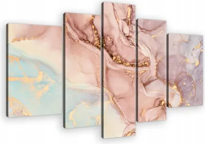 Obrázok produktu pre Obraz na plátne Abstraktný mramor SET 170x100 cm 5 kusov Moderné obrazy na plátne XXL Obrazy na plátne Obrazy na plátne Spálňa Obývacia izba Nástenné umenie Tlač Obraz na plátne Pripravené na zavesenie