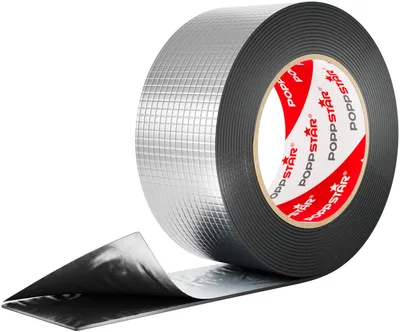 Zdjęcie produktu dla Taśma aluminiowa butylenowa (5 m x 50 mm x 1,5 mm) - samoprzylepna taśma uszczelniająca