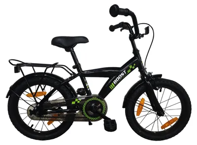 Zdjęcie produktu dla Rower dziecięcy Bikefun Boost 16 cali z piastą hamulcową – czarny