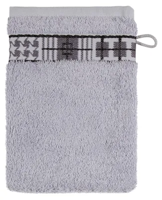 Produktbild von frottana Fjord Waschhandschuh 15 x 20 cm aus 100% Baumwolle, silver