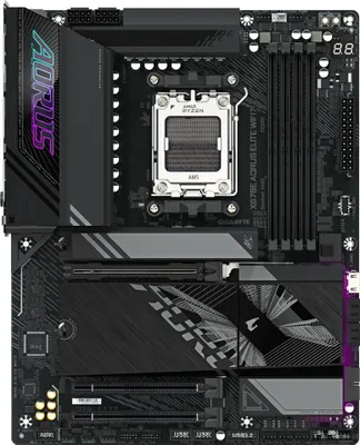Produktbild von Gigabyte X870E AORUS Elite WIFI 7 ATX Formfaktor: ATX, PCIe: 5.0 Chipsatz: X870E, Sockel: AMD AM5