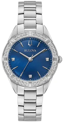 Produktbild von Bulova Damen Quarzuhr 96R243 mit Saphirglas, Datum und 3 ATM wasserdicht, 38 mm