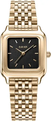 Produktbild von BURKER Macy Damenuhr mit Gliederarmband - Gold Schwarz - 33 mm