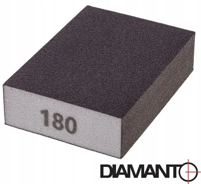 Image de Bloc de ponçage Diamanto P180 éponge abrasive 100x68x27mm