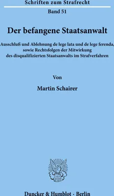 Produktbild von Der befangene Staatsanwalt.