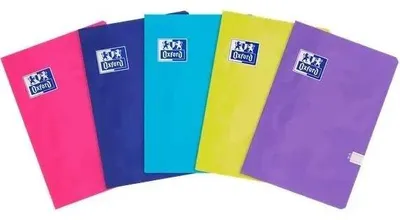 Produktbild von A4-Heft, 60 Blatt, liniert, Touch-Ausführung mit Rand (5 Stück) OXFORD