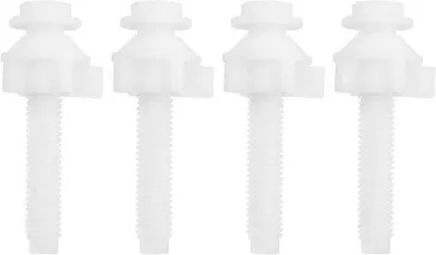 Zdjęcie produktu dla Zestaw śrub i nakrętek do mocowania deski sedesowej – 4 sztuki – mocowanie deski sedesowej do większości toalet – śruba 60 x 18,7 mm – nakrętka 29,1 x 23,5 x 15,3 mm.