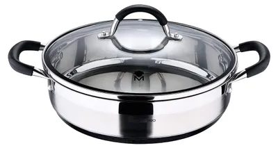 Schmorpfanne 3,8 L, 28x7 cm, Edelstahl, Antihaft, Induktion