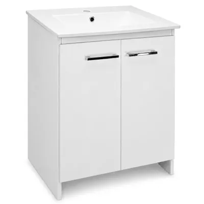 Produktbild von Paplinskimoebel Waschbecken mit Unterschrank DANKA 60 x 47 x 85cm, Breit Waschplatz Schöner Badschrank mit Waschbecken Badmöbel Waschtischunterschrank