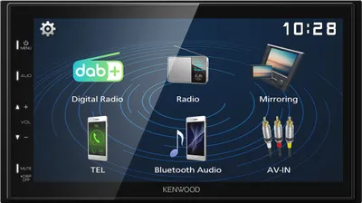 Produktbild von Kenwood Electronics DMX129DAB Auto Media-Receiver Schwarz 64 W Bluetooth
