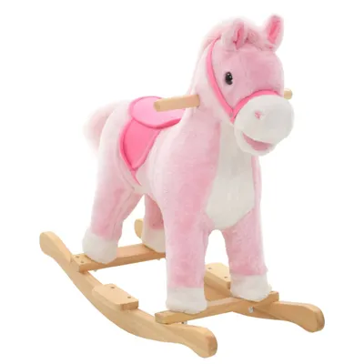 Immagine prodotto di Vidaxl Hobbier Pferd 65x32x58 cm Plüsch Rosa