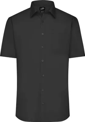 Produktbild von Klassisches Shirt aus pflegeleichtem Mischgewebe black, Gr. L