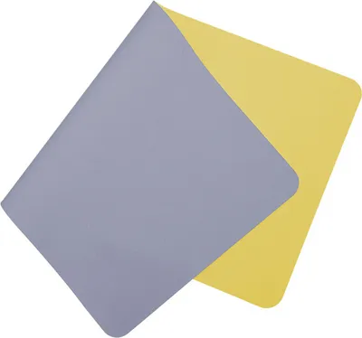 Produktbild von Doppelseitige Schreibtischunterlage, Wasserdichte Kunstleder-Schreibtischunterlage, Mauspad, 120 × 60 cm / Lila & Gelb