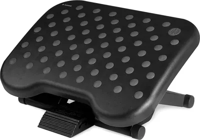 Produktbild von Fußstütze für unter den Schreibtisch - Verstellbar zwischen 0 und 25 Grad - Für eine bessere Sitzhaltung - Ergonomisch
