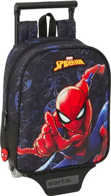 Zdjęcie produktu dla Plecak szkolny na kółkach Spider-Man Attack czarny 22 x 27 x 10 cm